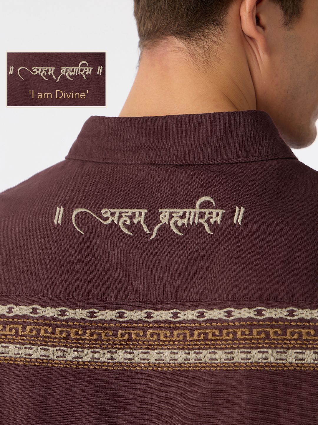 Cotton Linen: Aham Bramhasmi