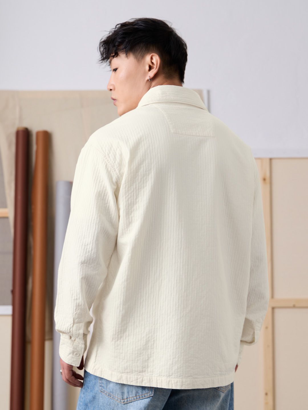 Oversized Shacket: Neutral